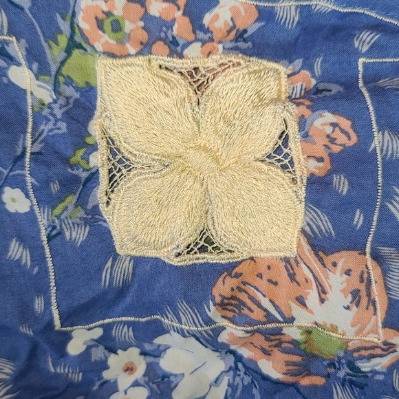 Rare Spell Designs Blue Sundancer Maxi Kimono Duster OS floral embroidered robe - Picture 14 of 17